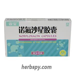 Norfoxacin Capsules for urinary tract infections gonorrhea prostatitis